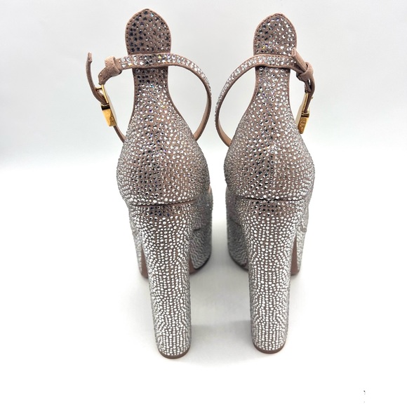 Valentino garavani VALENTINO GARAVANI TAN-GO PUMP WITH CRYSTALS 155MM - Picture 3 of 10